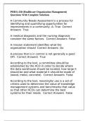 PHHA 430 &lpar;Healthcare Organization Management&rpar; Questions With Complete Solutions