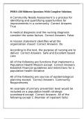 PHHA 430 Midterm Questions With Complete Solutions