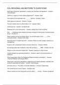 CAL REGIONAL MA MIDTERM 75 QUESTIONS