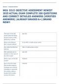 Exam &lpar;elaborations&rpar; WGU D315 OBJECTIVE ASSESSMENT  