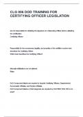 CLG 006 DOD TRAINING FOR CERTIFYING OFFICER LEGISLATION QUESTIONS AND ANSWERS &lbrack;100&percnt; CORRECT&rsqb; GRADE A&plus;&period;
