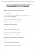 CANADIAN ATPL QUESTIONS AND CORRESPONDING ANSWERS WITH SURETY OF 100&percnt; PASS MARK