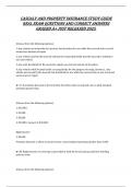 CASUALY AND PROPERTY INSURANCE STUDY GUIDE REAL EXAM QUESTIONS AND CORRECT ANSWERS GRADED A&plus; JUST RELEASED 2025
