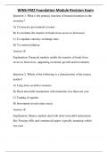 WINS-FM2 Foundation Module Revision Exam