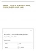 AHLTA-T EXAM MC4 TRAINING EXAM AMEDD QUESTIONS & ANS&excl;&excl;