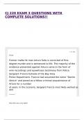 CJ 220 EXAM 3 QUESTIONS WITH COMPLETE SOLUTIONS&excl;&excl;