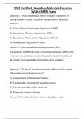 WSO Certified Hazardous Materials Executive &lpar;WSO-CHME&rpar; Exam