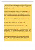  SGLT2 Inhibitors &ndash; AADE Certification Questions with Verified Answers &lpar;Mechanism&comma; Dosing&comma; and Clinical Use&rpar;