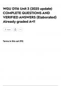WGU D116 Unit 3 &lpar;2025 update&rpar; COMPLETE QUESTIONS AND VERIFIED ANSWERS &lpar;Elaborated&rpar; Aready graded A&plus;&excl;&excl;