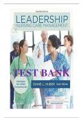 Leadership & Nursing Care Management&comma; 6th Edition By Huber complete Test bank