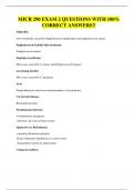 MICR 290 EXAM 2 QUESTIONS WITH 100&percnt; CORRECT ANSWERS&excl;&excl;