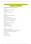 MICR 290 EXAM 3 QUESTIONS WITH 100&percnt; CORRECT ANSWERS&excl;&excl;