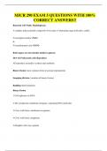 MICR 290 EXAM 5 QUESTIONS WITH 100&percnt; CORRECT ANSWERS&excl;&excl;