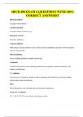 MICR 290 EXAM 6 QUESTIONS WITH 100&percnt; CORRECT ANSWERS&excl;&excl;