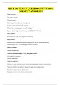 MICR 290 EXAM 7 QUESTIONS WITH 100&percnt; CORRECT ANSWERS&excl;&excl;