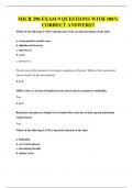 MICR 290 EXAM 9 QUESTIONS WITH 100&percnt; CORRECT ANSWERS&excl;&excl;