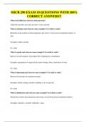 MICR 290 EXAM 10 QUESTIONS WITH 100&percnt; CORRECT ANSWERS&excl;&excl;