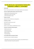 NUTR 430 EXAM 3 QUESTIONS WITH 100&percnt; VERIFIED CORRECT ANSWERS&excl;&excl;