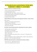 NUTR 430 EXAM 4 QUESTIONS WITH 100&percnt; VERIFIED CORRECT ANSWERS&excl;&excl;