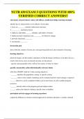 NUTR 430 EXAM 5 QUESTIONS WITH 100&percnt; VERIFIED CORRECT ANSWERS&excl;&excl;