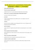NUTR 430 EXAM 6 QUESTIONS WITH 100&percnt; VERIFIED CORRECT ANSWERS&excl;&excl;