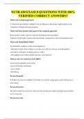 NUTR 430 EXAM 8 QUESTIONS WITH 100&percnt; VERIFIED CORRECT ANSWERS&excl;&excl;