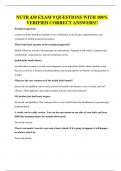 NUTR 430 EXAM 9 QUESTIONS WITH 100&percnt; VERIFIED CORRECT ANSWERS&excl;&excl;