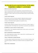 NUTR 430 EXAM 10 QUESTIONS WITH 100&percnt; VERIFIED CORRECT ANSWERS&excl;&excl;