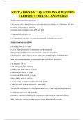 NUTR 430 EXAM 1 QUESTIONS WITH 100&percnt; VERIFIED CORRECT ANSWERS&excl;&excl;