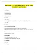 RRT TMC EXAM 5 QUESTIONS WITH 100&percnt; CORRECT ANSWERS&excl;&excl;
