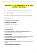 RRT TMC EXAM 7 QUESTIONS WITH 100&percnt; CORRECT ANSWERS&excl;&excl;