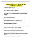 Z-51 EXAM 4 QUESTIONS WITH 100&percnt; CORRECT ANSWERS&excl;&excl;