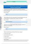 General Structural Pest Control Questions and  Answers and Graded