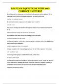 Z-51 EXAM 5 QUESTIONS WITH 100&percnt; CORRECT ANSWERS&excl;&excl;