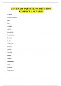 Z-51 EXAM 8 QUESTIONS WITH 100&percnt; CORRECT ANSWERS&excl;&excl;