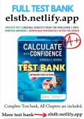 Test Bank for Calculate with Confidence 8th Edition Morris