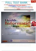 FULL TEST BANK For Health Informatics: An Interprofessional Approach 1st Edition by Ramona Nelson Latest update GRADED A+