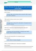 Police Entrance Exam Questions and AnsPolice Entrance Exam Questions and Answers  and Gradedwers  and Graded