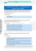 Prophecy PACU RN A v1 Questions and  Answers and Graded