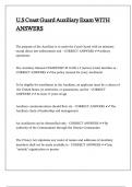U&period;S Coast Guard Auxiliary Exam WITH ANSWERS