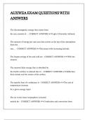 AUXWEA EXAM QUESTIONS WITH ANSWERS