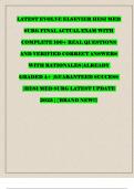 LATEST 2025 EVOLVE ELSEVIER HESI MED SURG FINAL ACTUAL EXAM WITH COMPLETE 100&plus; REAL QUESTIONS AND VERIFIED CORRECT ANSWERS WITH RATIONALES&vert;ALREADY GRADED A&plus; &vert;GUARANTEED SUCCESS &vert;HESI MED SURG LATEST UPDATE&lpar;new&rpar;