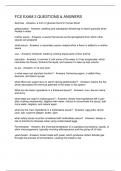 FCS EXAM 3 QUESTIONS & ANSWERS