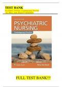 Test Bank For Psychiatric Nursing Contemporary Practice 6th Edition By Mary Ann Boyd ISBN&semi;9781451192438&comma;All Chapters Fully Covered&vert;&vert;COMPLETE GUIDE A&plus;&vert;&vert;&period;
