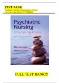 Test Bank For Psychiatric Nursing&colon; Contemporary Practice&comma; 7th Edition By Mary Ann Boyd ISBN&semi;9781975161187 All Chapters 1-43 Fully Covered&comma;Complete Guide A&plus;&vert;&vert;NEWEST VERSION&vert;&vert;&period;