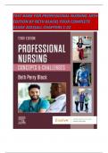 TEST BANK FOR PROFESSIONAL NURSING 10TH EDITION BY BETH BLACK&lpar; YOUR COMPLETE GUIDE 2023&rpar;ALL CHAPTERS 1-22