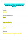 Praxis 5572 Practice Exam Questions and Answers Latest Version Already  Passed