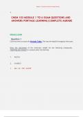 CHEM 103 MODULE 1 TO 6 EXAM QUESTIONS AND  ANSWERS PORTAGE LEARNING&vert;COMPLETE AGRADE