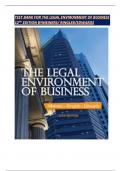 TEST BANK FOR THE LEGAL ENVIRONMENT OF BUSINESS 12TH EDITION BYMEINERS&sol; RINGLEB&sol;EDWARDS