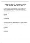 NUR 603 FINAL EXAM 2025&sol;2026  QUESTIONS AND ANSWERS ALREADY GRADED A&plus;